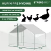 Kurín Strend Pro, pre hydinu, voliéra, klietka, kurnik, so strechou, 3x2x2 m