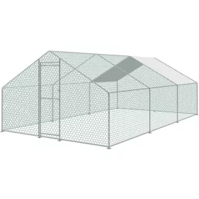   Kurín Strend Pro, pre hydinu, voliéra, klietka, so strechou, 3x6x2 m