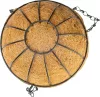 Akasztó Strend Pro, virágtartó, acél/kókusz, függő, lánccal és horoggal, 20 cm
