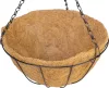 Akasztó Strend Pro, virágtartó, acél/kókusz, függő, lánccal és horoggal, 30 cm