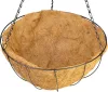 Akasztó Strend Pro, virágtartó, acél/kókusz, függő, lánccal és horoggal, 40 cm