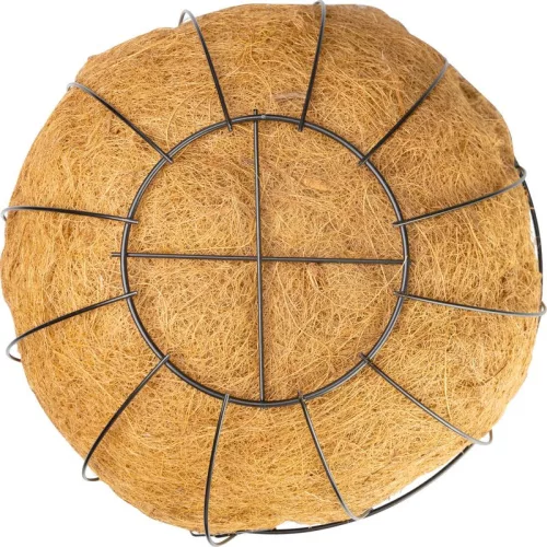 Akasztó Strend Pro, virágtartó, acél/kókusz, függő, lánccal és horoggal, 40 cm