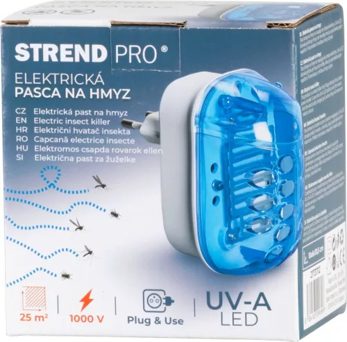 Csapda Strend Pro Beetle, rovar- és szúnyogfogó, elektromos, konnektorba dugható, UV és LED lámpa