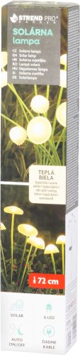 Lámpa Strend Pro, 72 cm, napelemes, 6x LED, AA