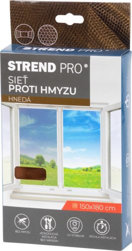 Háló FlyScreen3 150 x 180 cm, rovarok ellen, barna PE