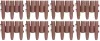Palánk GE037, 27 x 24 cm, PP, barna, flexi, 2,16 m, csomag. 8 db