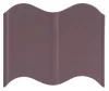 Szegély LE799, barna, 120 mm, műanyag, 32 db, 5,1 m