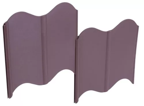 Szegély LE799, barna, 120 mm, műanyag, 32 db, 5,1 m