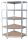 Polc Racks RAT80, sarok, fém, MDF, 5 polcos, 180x90x40 cm, max. 150 kg/polc