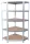 Polc Racks RAT80, sarok, fém, MDF, 5 polcos, 180x90x40 cm, max. 150 kg/polc