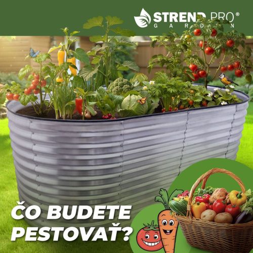 Magaságyás Strend Pro Garden, magasított, horganyzott, 100x200x78 cm