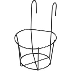   Tartó Strend Pro, akasztó, fém, virágcseréphez, korláthoz, 21x17,5x24 cm