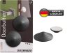 Kilincsütköző DOORBUFFER, öntapadós, falra szerelhető ütköző, műanyag, ajtóhoz, szürke, csomag. 2 db