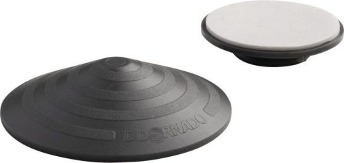 Kilincsütköző DOORBUFFER, öntapadós, falra szerelhető ütköző, műanyag, ajtóhoz, szürke, csomag. 2 db