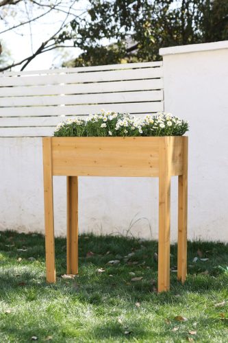 Magaságyás Strend Pro Garden, 84x40x98 cm, fa, magasított, lábakkal