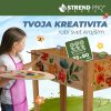 Magaságyás Strend Pro Garden, 84x40x98 cm, fa, magasított, lábakkal