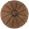 Virágcserép Strend Pro LC-CocoB-22, 25 x 25 x 12 cm, acél/kókusz, fali kör, felfüggeszthető, akasztó