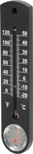Hőmérő Strend Pro TMS-055 BlackBar, 250 x 55 x 12 mm, műanyag, nedvességmérő