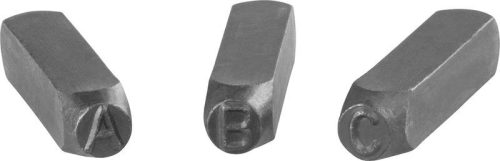 Bélyegzőkészlet ábécé HR59108, betűmagasság 12 mm, betű, 27 db