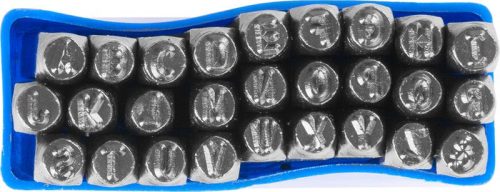 Bélyegzőkészlet ábécé HR59105, betűmagasság 5 mm, betű, 27 db