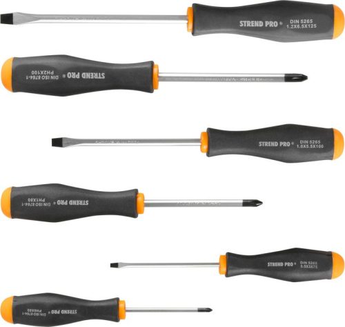 Csavarhúzó készlet Strend Pro SD0641, 6 db, lapos + Phillips