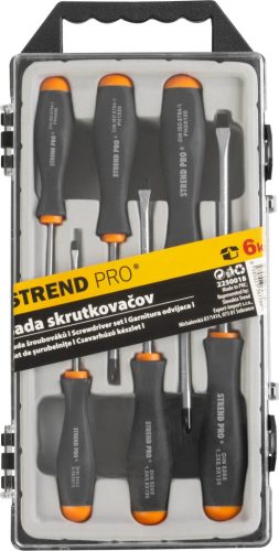 Csavarhúzó készlet Strend Pro SD0641, 6 db, lapos + Phillips