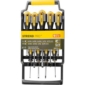   Csavarhúzó készlet Strend Pro SDX72-209, 9 db, lapos + Phillips