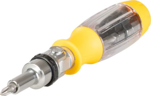 Bitkészlet Strend Pro SDX22-114, 14 részes, racsnis csavarhúzóval és csuklóval