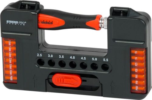 Csavarhúzó készlet Strend Pro Premium, 37 részes, torx + lapos + Phillips