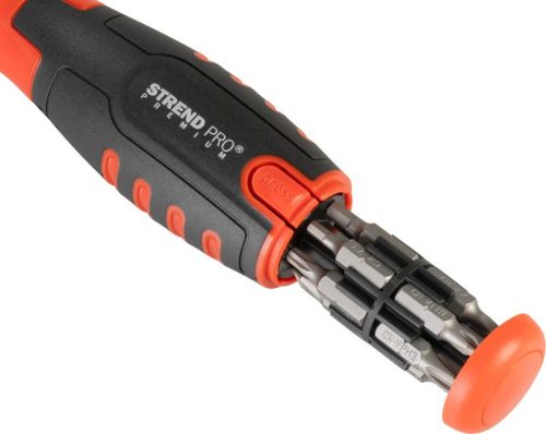 Csavarhúzó Strend Pro Premium, készlet, 12 bittel, torx + lapos + Philips