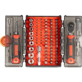 Csavarhúzó Strend Pro, 1-racsnis, 78-részes készlet