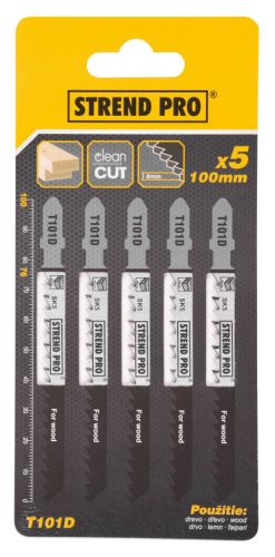 Szúrófűrész lap Strend Pro T101D 100 mm, 6f, fa, csomag. 5 db