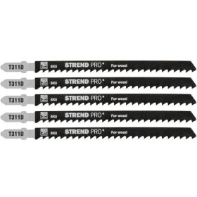   Szúrófűrész lap Strend Pro T311D 132 mm, 6f, fa, csomag. 5 db