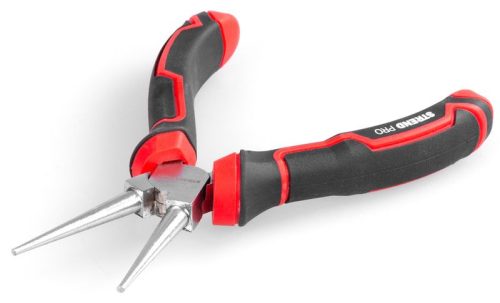 Kliešte Strend Pro Premium ComfortGrip DL415, 160 mm, s okrúhlymi čeľusťami, rovné, na poistné krúžky