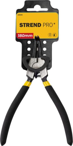 Strend Pro P0182D 180 mm, tengely és biztosítógyűrű fogó, hajlított