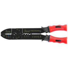   Strend Pro CT8008 fogó, 225 mm, villanyszerelő, csupaszító, összenyomó, kábelekhez, 0,75-6,0 mm