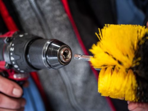 Strend Pro, kefekészlet, tisztítókefe, fúróhoz, 14 részes