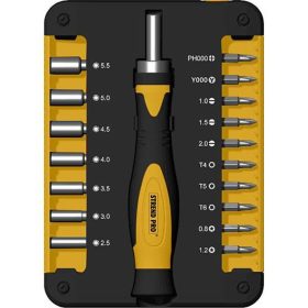   Bit és fej készlet Strend Pro WT536, 18 részes, csavarhúzóval