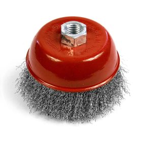   Strend Pro CCB-501, 125 mm, edénytisztító kefe, hullámos, M14 x 2, 0,30 mm drót