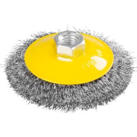   Strend Pro CCB-504, 100 mm,, kör alakú, hullámos tálkefe, M14 x 2, 0,30 mm drót