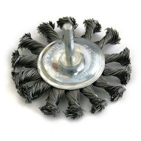   Strend Pro TCB-507, 75 mm, fonott kefe, nyéllel, 0,35 mm drót