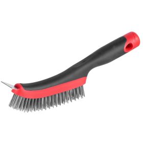 Strend Pro CG687, 4 soros acélkefe, kaparóval