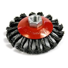   Strend Pro TCB-504 100 mm, kör alakú fonott tálkefe, M14 x 2, 0,5 mm drót