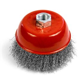   Strend Pro CCB-501, 100 mm, edénytisztító kefe, hullámos, M14 x 2, 0,30 mm drót