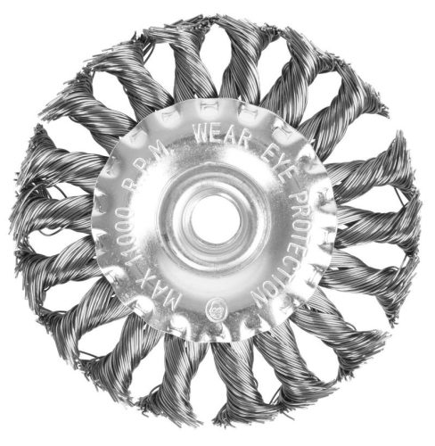 Strend Pro CWB-505 100 mm, M14 x 2 mm, radiális fonott kefe, 0,35 mm drót