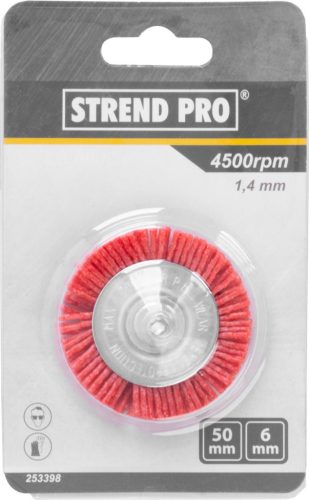 Strend Pro AWB-038 50 mm, kör alakú nejlonkefe nyéllel