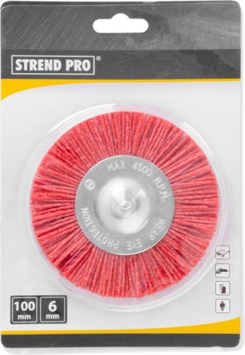 Strend Pro AWB-038 100 mm, kör alakú nejlonkefe nyéllel