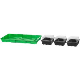 Mini melegágy 3 palántára, 57 x 24,5 x 13,5 cm