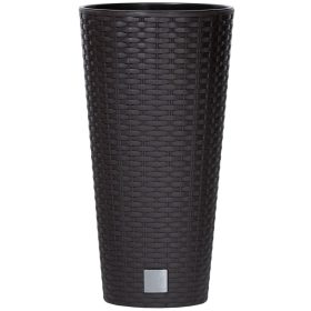 Virágcserép RATO Tubus 250, barna, betét