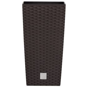 Virágcserép RATO Square 225, barna, betét